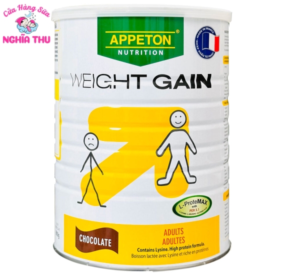 Sữa Appeton Weight Gain Adults vị sô cô la 900g (sữa cho người gầy)