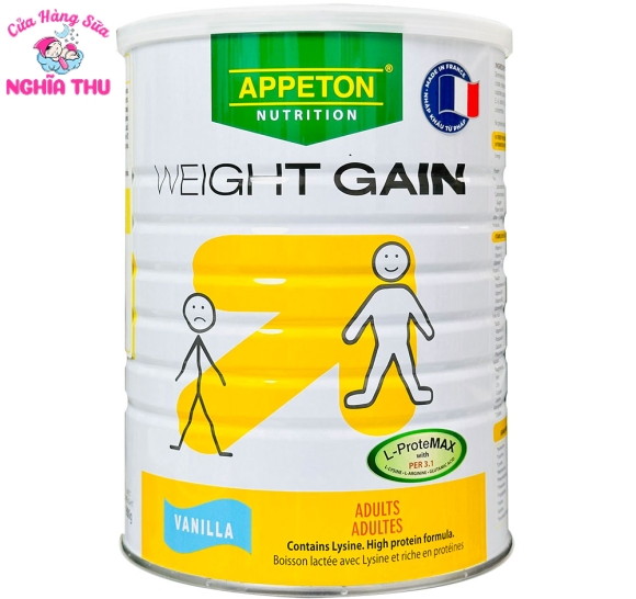 Sữa Appeton Weight Gain vị Vani 900G (sữa cho người gầy)