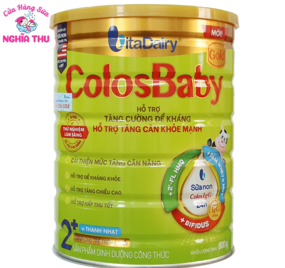 Sữa Colosbaby Gold 2+ Mới vị thanh nhạt 800G (trên 2 tuổi)
