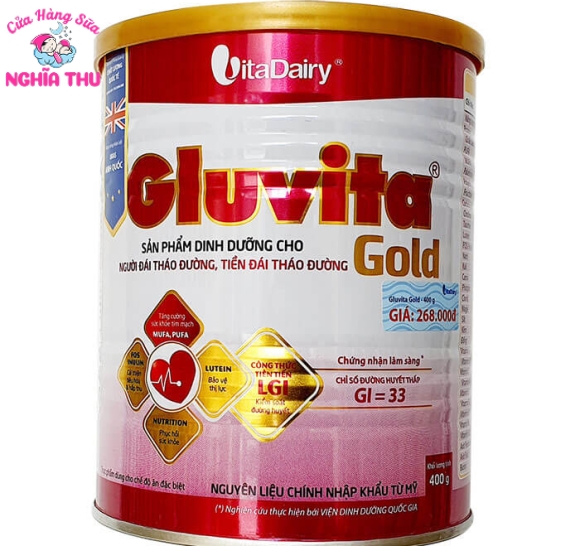 Sữa Gluvita Gold 400g (người bệnh tiểu đường)