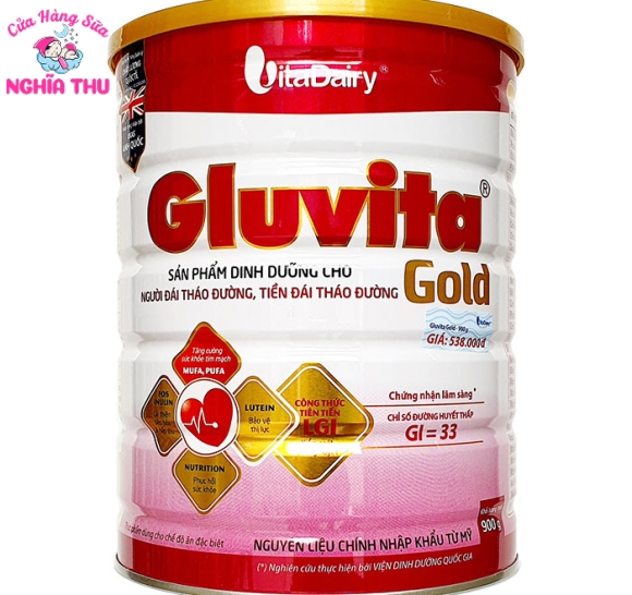 Sữa Gluvita Gold 900g (dinh dưỡng cho người bệnh tiểu đường)