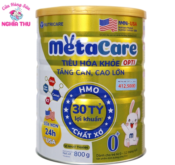 Sữa Meta Care Opti 0+ 800g (trẻ từ 0-12 tháng)