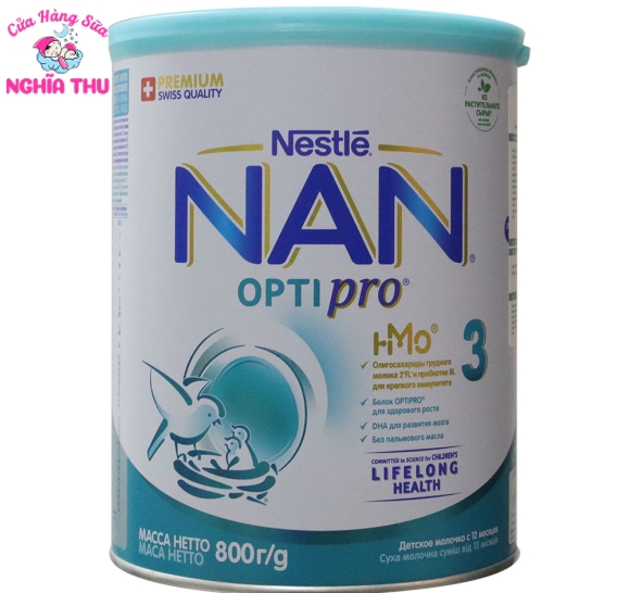 Sữa NAN NGA Số 3 800G OPTIPRO (từ 12 tháng trở lên)