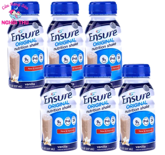 Sữa Ensure Nước 237ml Original hương Vani (24 lon/thùng)