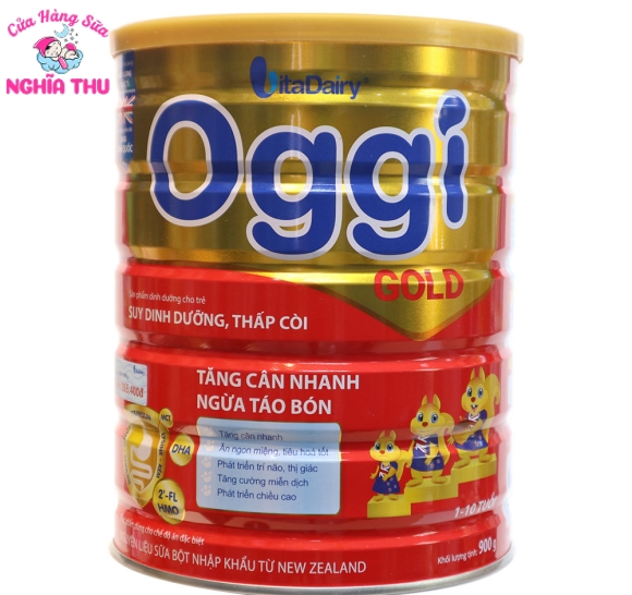 Sữa Oggi Gold 900G Tăng Cân Nhanh Ngừa Táo Bón (1-10 tuổi)