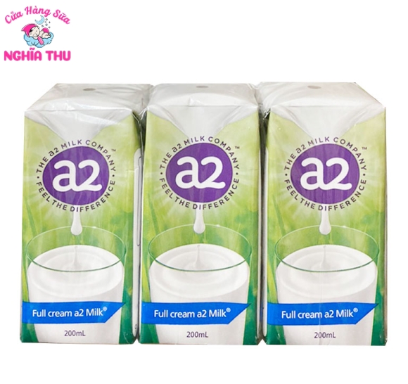 Sữa tươi A2 Nguyên Kem Full Cream Úc 200ml (24 hộp/thùng)