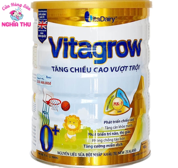 Sữa Vitagrow 0+ 900G (trẻ từ 0-12 tháng)