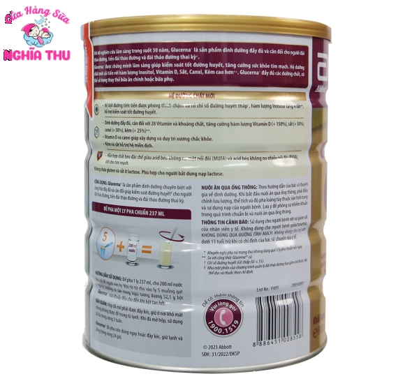 Sữa Glucerna 800g Abbott (cho người bệnh tiểu đường)