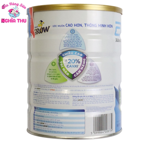 Sữa Abbott Grow 3 900g (trẻ từ 1-2 tuổi)