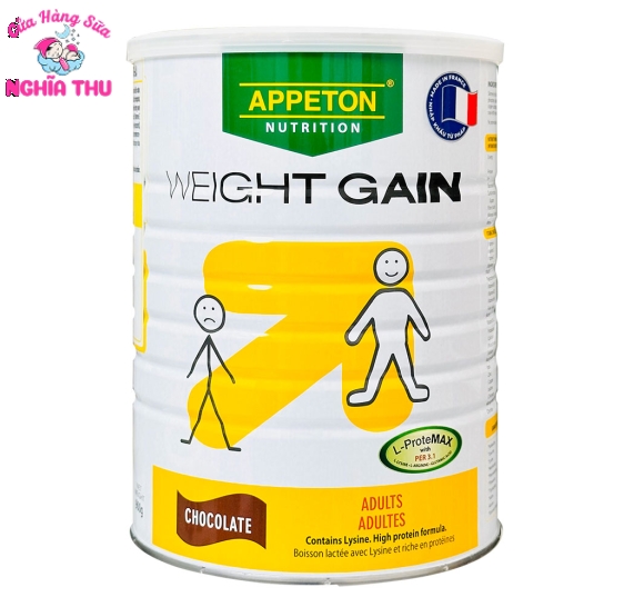 Sữa Appeton Weight Gain Adults vị sô cô la 900g (sữa cho người gầy)