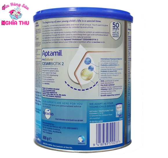 Sữa Aptamil NewZealand số 2 900G (12-24 tháng)