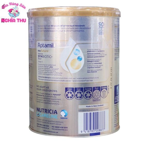 Sữa Aptamil Úc số 3 Profutura 900G (trẻ từ 1-3 tuổi)