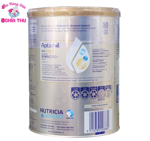 Sữa Aptamil Úc số 4 Profutura 900g (từ 3 tuổi trở lên)
