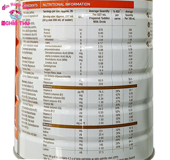 Sữa BLACKMORES số 3 Toddler Úc 900G (1 tuổi trở lên)