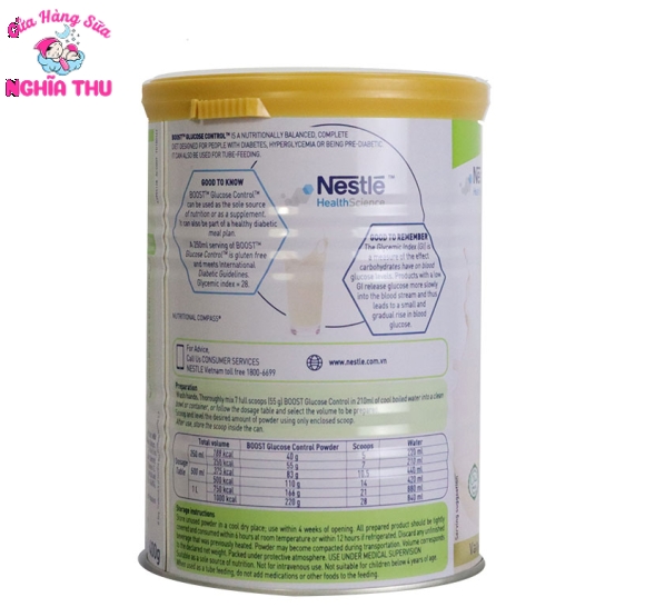 Sữa BOOST Glucose Control cho người tiểu đường 400g