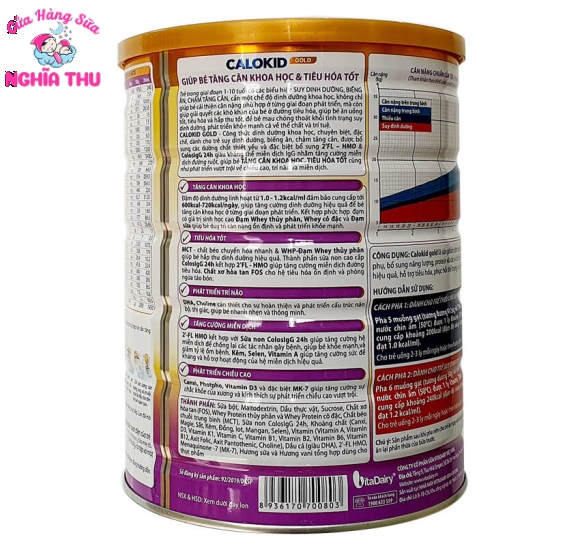Sữa CALOKID Gold 900g (trẻ từ 1-10 tuổi)