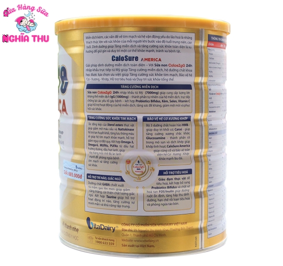 Sữa CaloSure America 800G Giàu Sữa Non Mỹ