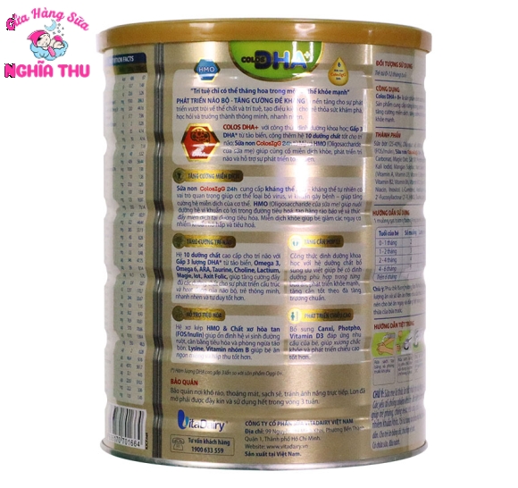Sữa COLOS DHA 0+ 800G (0-12 tháng)