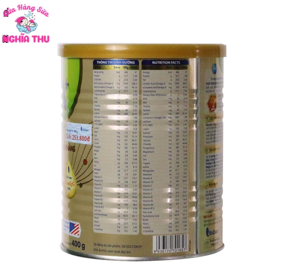 Sữa COLOS DHA 0+ 400G (0-12 tháng)