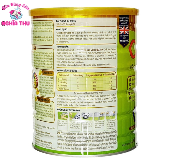 Sữa non ColosBaby 0+ 400g (trẻ từ 0 – 12 tháng)