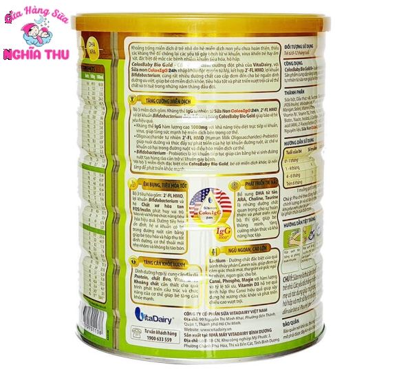 Sữa Colosbaby BIO số 0 800G (0-12 tháng)