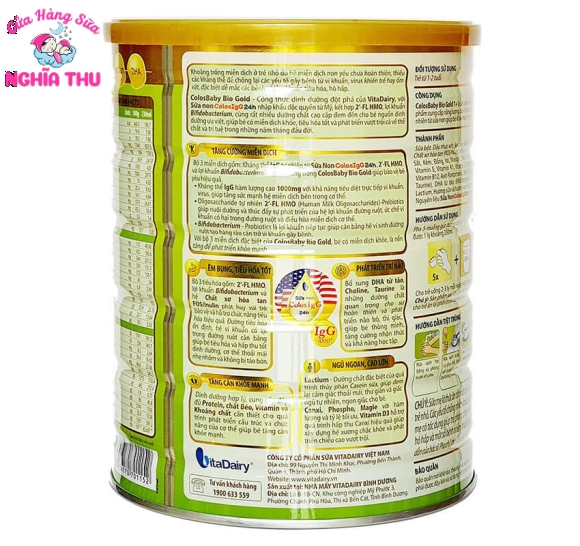 Sữa Colosbaby BIO số 1 800G (1-2 tuổi)