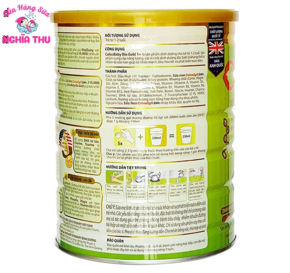 Sữa Colosbaby BIO số 1 800G (1-2 tuổi)