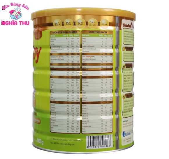 Sữa Colosbaby D3K2 số 1+ 800G (1-2 tuổi)