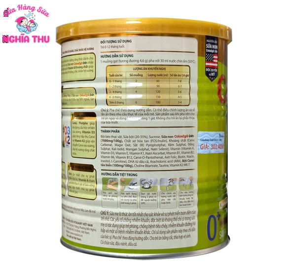 Sữa ColosBaby D3K2 0+ 400g (0-12 tháng)