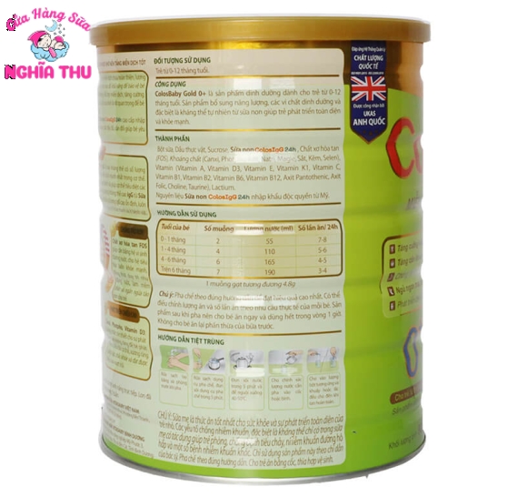 Sữa ColosBaby Gold 0+ 800g (trẻ từ 0 – 12 tháng)