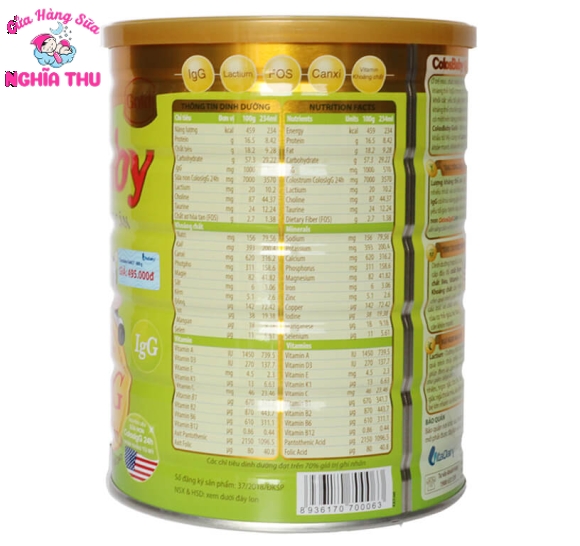 Sữa ColosBaby Gold 2+ 800g (trẻ từ 2 tuổi trở lên)