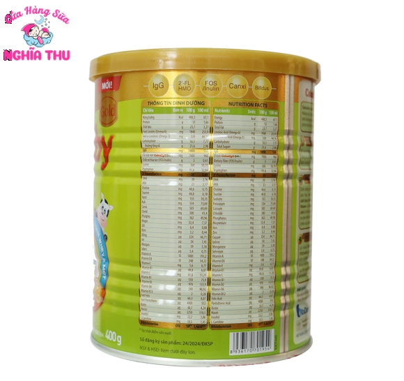 Sữa Colosbaby Gold 0+ Vị thanh nhạt 400g (0-12 tháng)