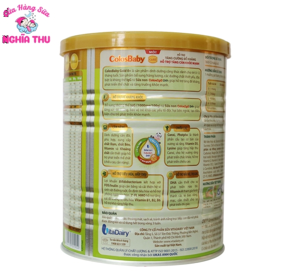 Sữa Colosbaby Gold 0+ Vị thanh nhạt 400g (0-12 tháng)