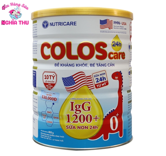 Sữa COLOS CARE 0+ 800g (trẻ từ 0-12 tháng)