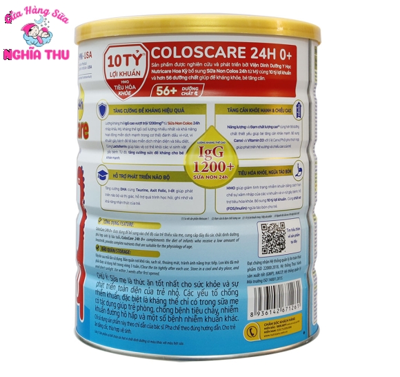 Sữa COLOS CARE 0+ 800g (trẻ từ 0-12 tháng)