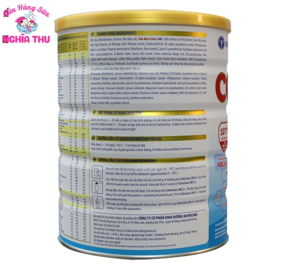 Sữa ColosCare 2+ 800G (2-10 tuổi)