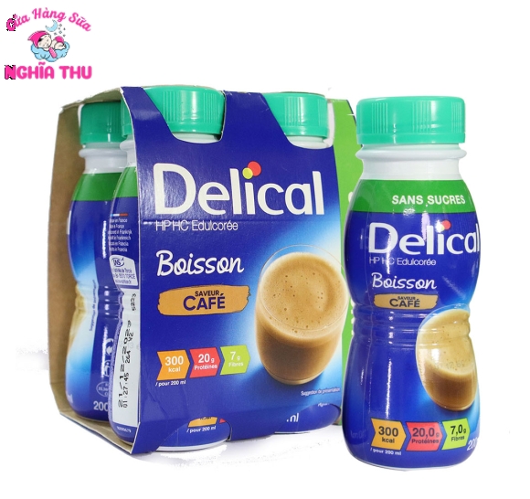 Sữa Delical Boisson Café 200ml (Lốc 4 Chai)