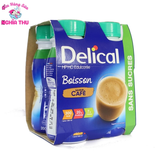 Sữa Delical Boisson Café 200ml (Lốc 4 Chai)