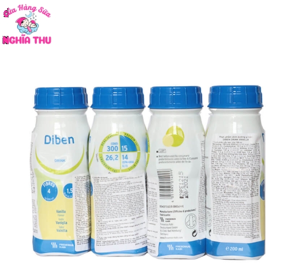 Sữa Diben Drink Vanilla 200ml Cho Bệnh Nhân Tiểu Đường