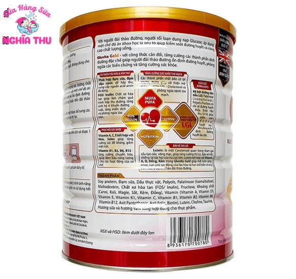 Sữa Gluvita Gold 900g (dinh dưỡng cho người bệnh tiểu đường)