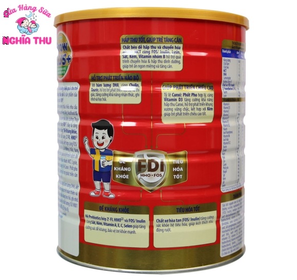 Sữa Grow Plus+ Đỏ FDI 1,5kg của Nutifood (1 tuổi trở lên)