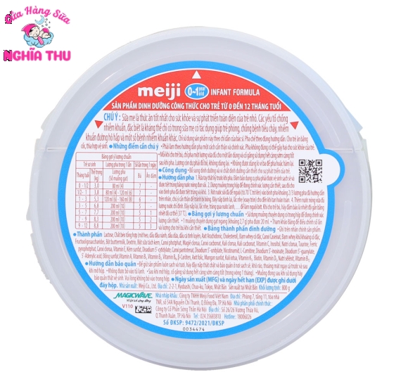 Sữa Meiji số 0 Nhật Bản 800g (trẻ từ 0-1 tuổi)