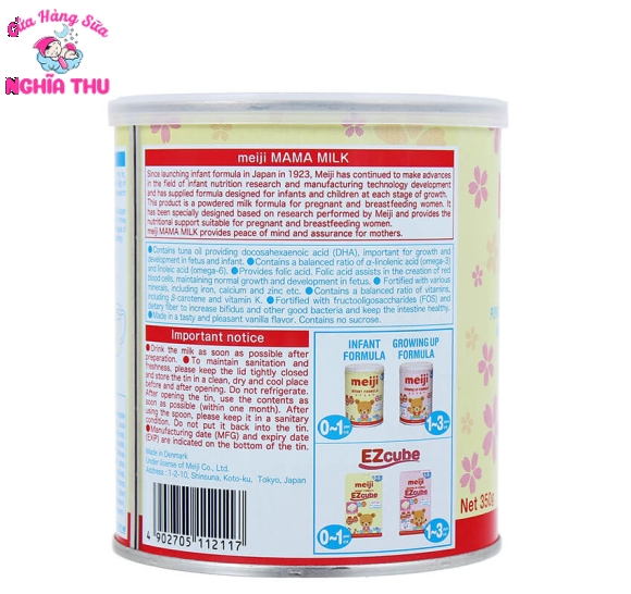 Sữa Meiji Mama Milk Nhật Bản 350g (sữa bầu)