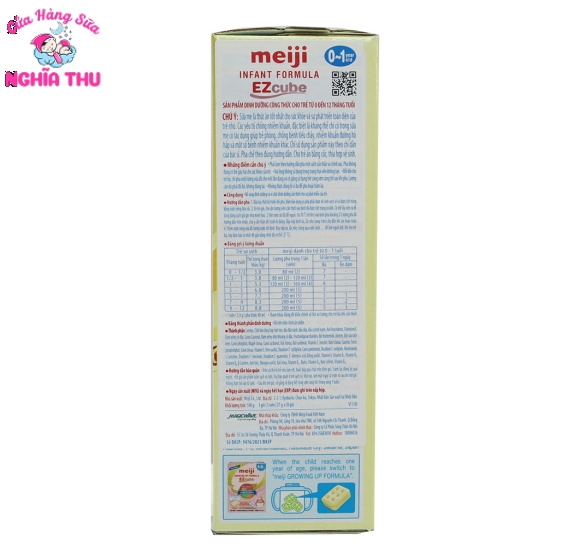 Sữa Meiji Thanh số 0 EZcube 540g (0-1 tuổi)