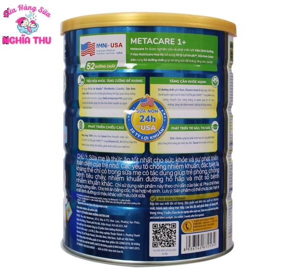 Sữa Meta Care 1+ 850g (trẻ từ 1-2 tuổi)