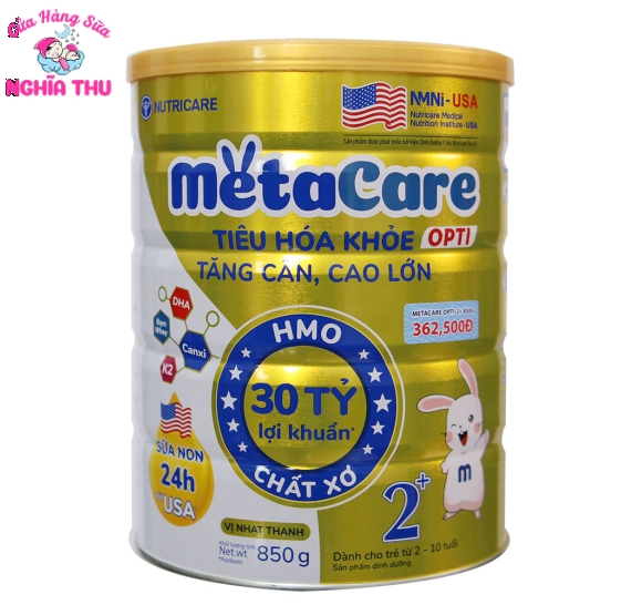 Sữa Meta Care Opti 2+ 850G (trẻ từ 2-10 tuổi)