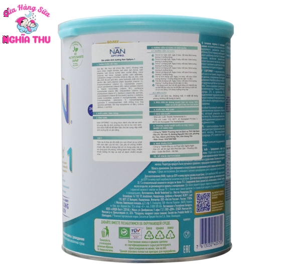 Sữa NAN NGA Số 2 800G OPTIPRO (trẻ từ 6-12 tháng)