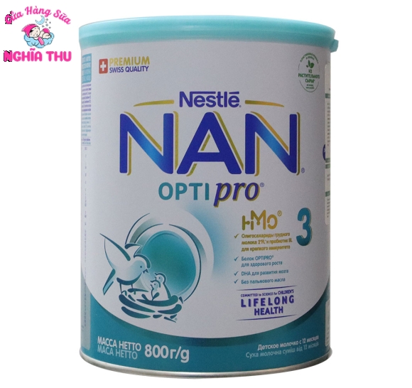 Sữa NAN NGA Số 3 800G OPTIPRO (từ 12 tháng trở lên)