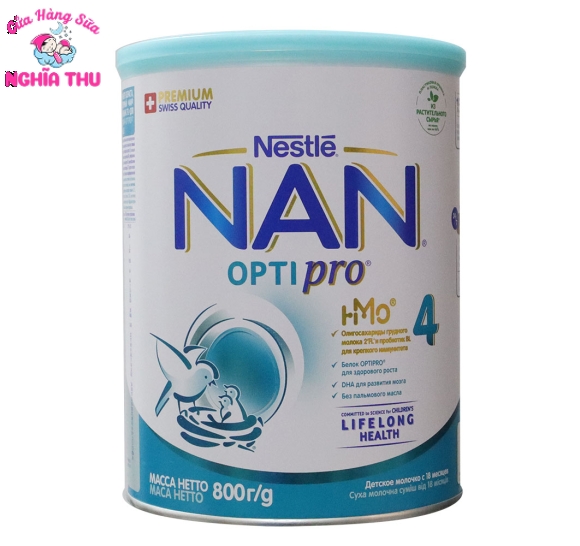 Sữa NAN NGA số 4 800G OPTIPRO (18 tháng trở lên)