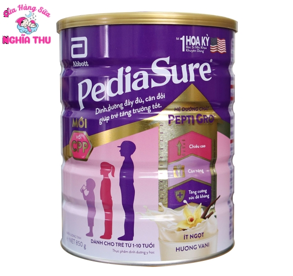 Sữa PediaSure Abbott bổ sung Arginin & Vitamin K2  850g